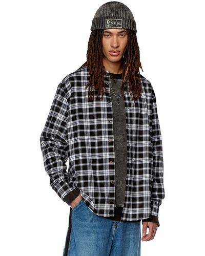 DIESEL Shirt In Checked Flannel - Multicolor