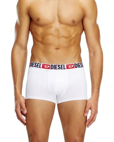 DIESEL Three-pack Of All-over Logo Waist Boxers - White
