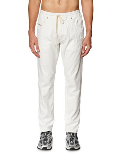 DIESEL 2030 D-krooley Tapered Drawstring Trousers - White