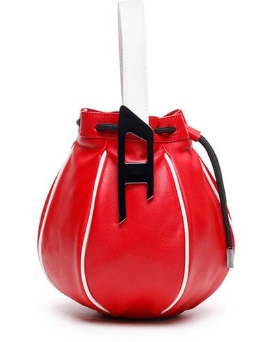 DIESEL Bucket Bag In Nappa Leather - Red