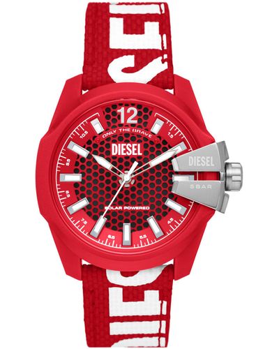 DIESEL Montre Baby Chief Solar Red - Rouge