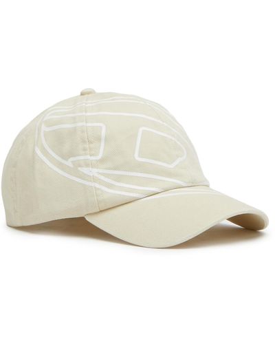 DIESEL Basecap aus aufgerautem Twill - Natur