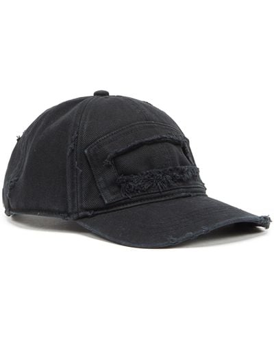 DIESEL Baseball Cap With Cut-out Patch - Black