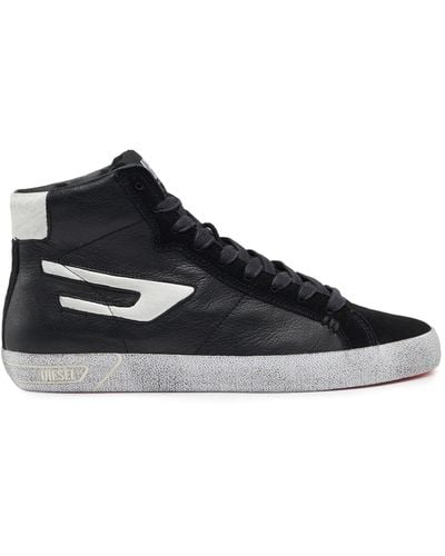 DIESEL S-leroji Mid W High-top Sneakers in Black | Lyst
