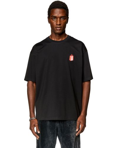 DIESEL T-Shirt mit Prototype Sneaker-Print - Schwarz