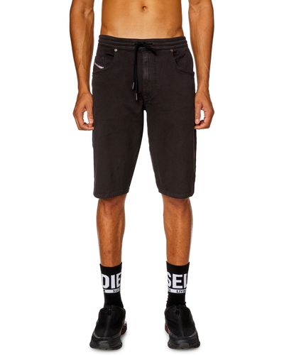 DIESEL Chino Shorts In Jogg Jeans - Black