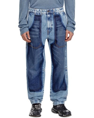 DIESEL Tapered Jeans - Blue