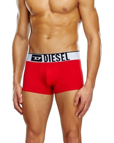 DIESEL Three-pack Boxer Briefs With Xl Logo - Red