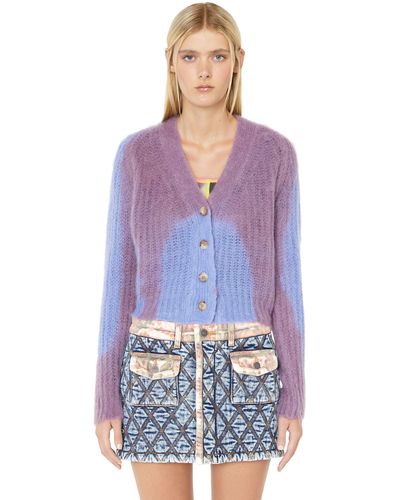 DIESEL M-illy Multicolor Sweater - Purple