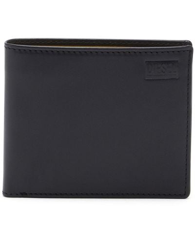 DIESEL Bi-fold Wallet In Smooth Leather - Black