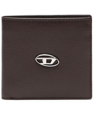 DIESEL Bi-fold Wallet In Grainy Leather - Multicolour
