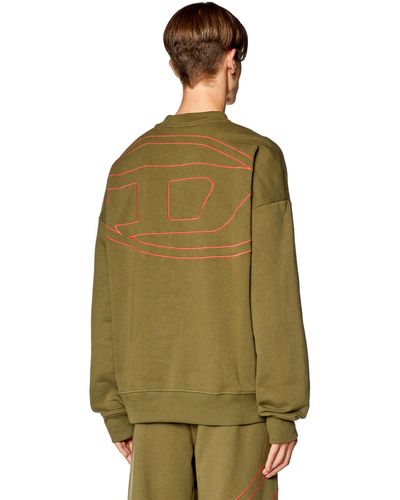 DIESEL Sweatshirt With Logo Embroidery - Green