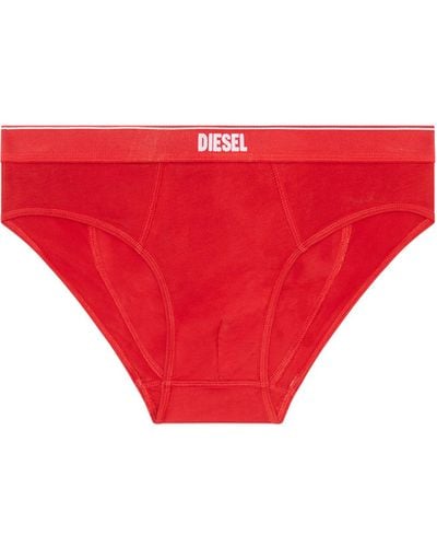 DIESEL Briefs With Maxi Back Print - Red