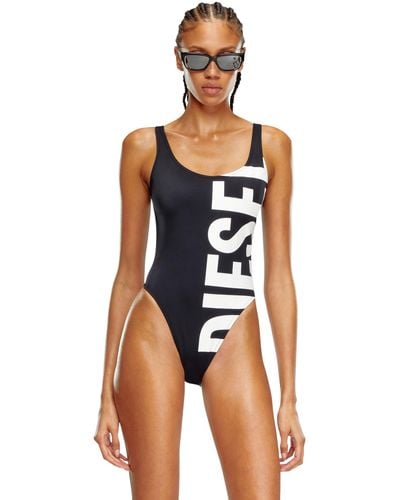 DIESEL Swimsuit With Maxi Print - Blue