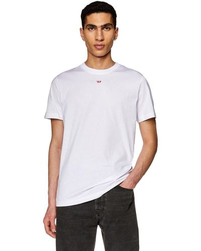 DIESEL T-shirt Mid D pour homme - Blanc