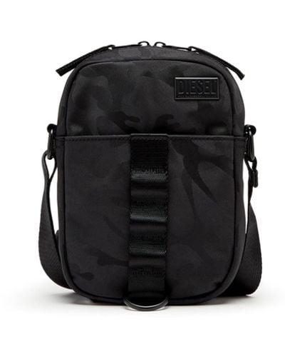 DIESEL Dsrt-utility Crossbody Bag In Printed Nylon - Black