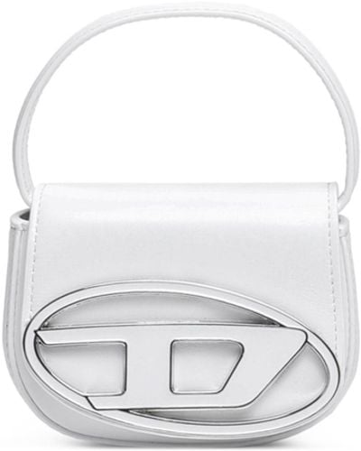 DIESEL 1dr Xs-iconic Mini Bag With D Logo Plaque - White