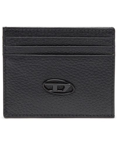 DIESEL Card Case In Grained Leather - Multicolour