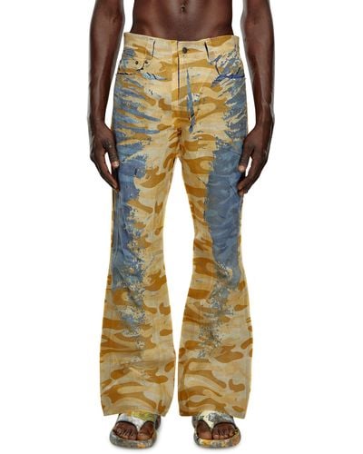 DIESEL Camo Trousers With Peel-off Muslin - Multicolour