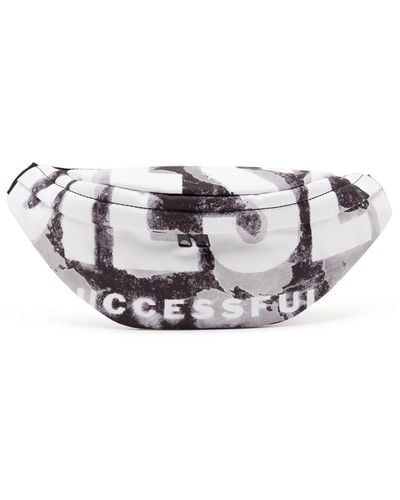 DIESEL Rave X Logo-print Woven Belt Bag - White