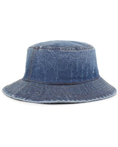 DIESEL Bucket Hat In Washed Denim - Blue