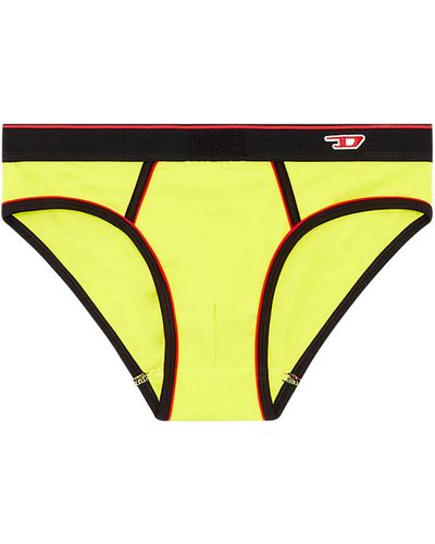 DIESEL Briefs With D Logo Patch - Yellow