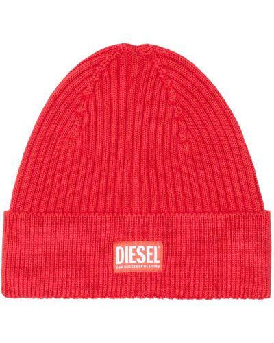 DIESEL K-coder-h Beanie Hat - Red