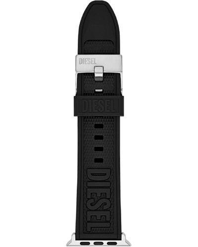 DIESEL Black Silicone Band For Apple Watch, 42/44/45mm