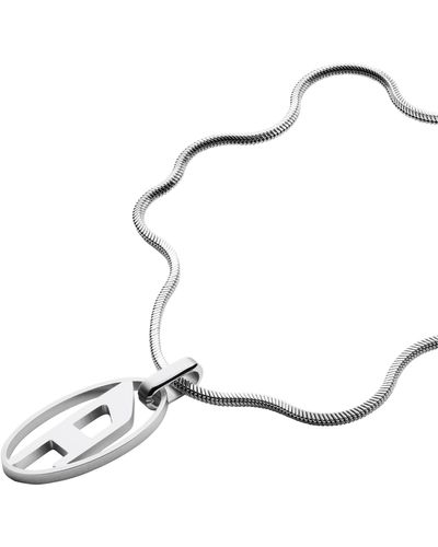 DIESEL Stainless Steel Pendant Necklace - Multicolor