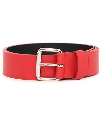 DIESEL Belt In Bonded Leather - Red