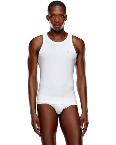 DIESEL Two-pack Of Cotton Tank Tops - White