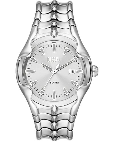 DIESEL Vert Three-hand Date Stainless Steel Watch - White