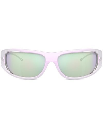DIESEL Wraparound Style Sunglasses - Green
