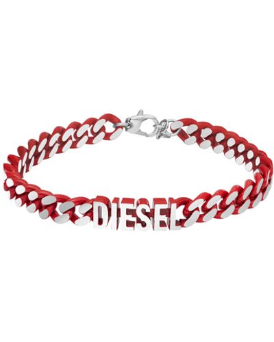 DIESEL Women's Treated Metal Bag Charm/charm Bracelet