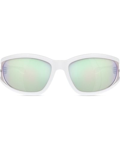 DIESEL Sonnenbrille aus acetat mit rechteckigen gläsern - Grün