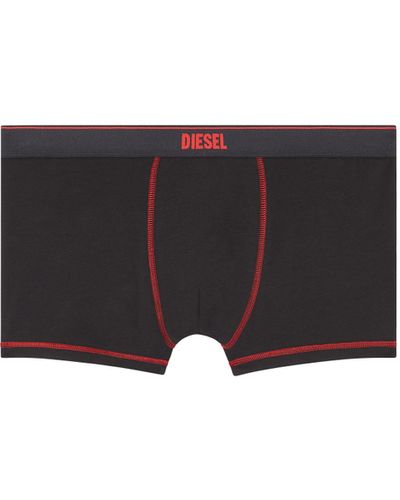 DIESEL Boxer Briefs With Maxi Back Print - Black