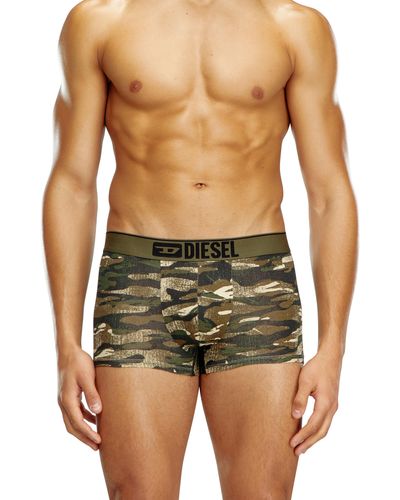 DIESEL Boxer Briefs With Camo Print - Green