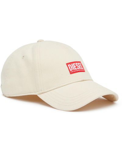 DIESEL Basecap mit Logo-Patch - Natur