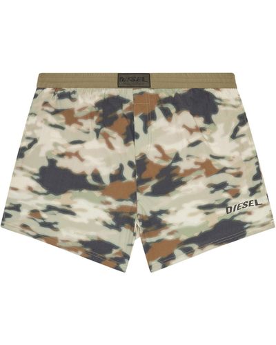 DIESEL Pantaloncini da bagno medi con stampa camouflage - Multicolore