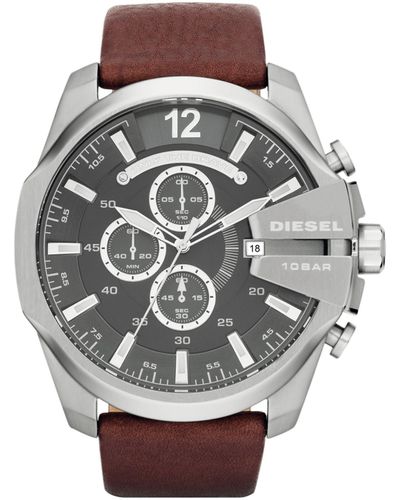 DIESEL Brown Leather Watch