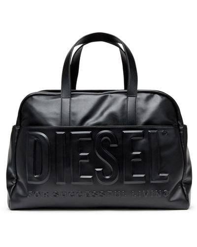 DIESEL Dsl 3D L-Duffle Bag With Extreme 3D Logo - Black