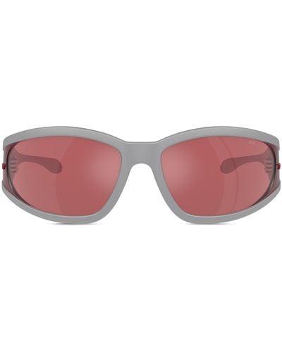 DIESEL Rectangular Sunglasses In Acetate - Pink