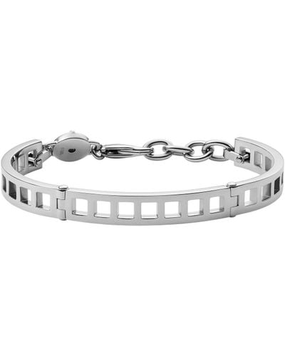 DIESEL Bracciale grigio in acciaio - Multicolore