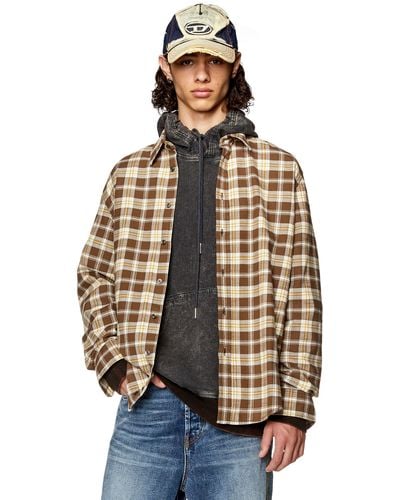 DIESEL Shirt In Checked Flannel - Multicolor
