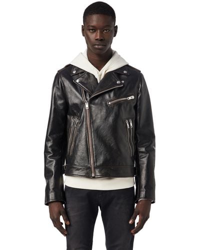DIESEL Leather jackets for Men | Online Sale up to 64% off | Lyst
