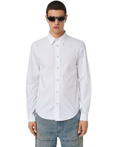 DIESEL Shirt In Technical Cotton - White