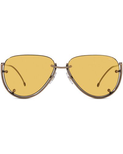 DIESEL Pilot Model Sunglasses - Metallic