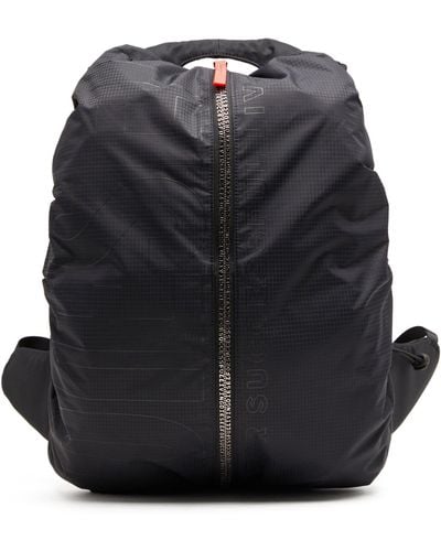 DIESEL Backpack In Check-jacquard Shell - Black
