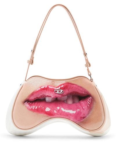 DIESEL Play Lips-motif Shoulder Bag - Pink