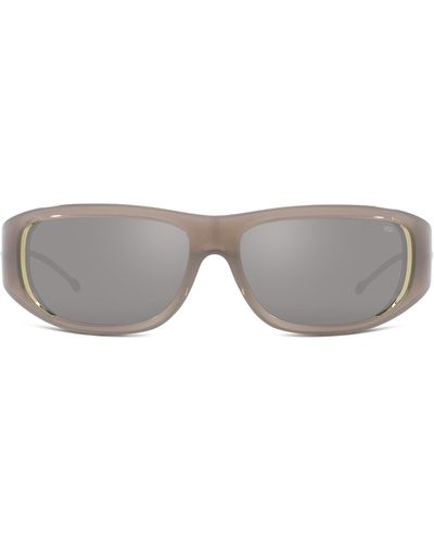 DIESEL Wraparound Style Sunglasses - Grey